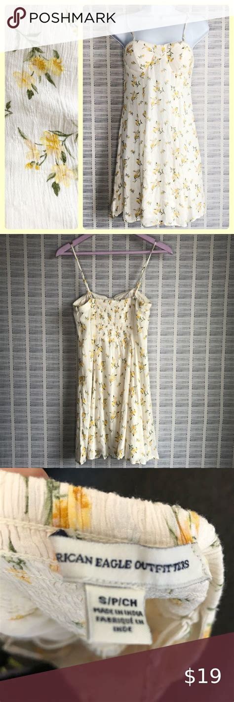 american eagle yellow floral dress